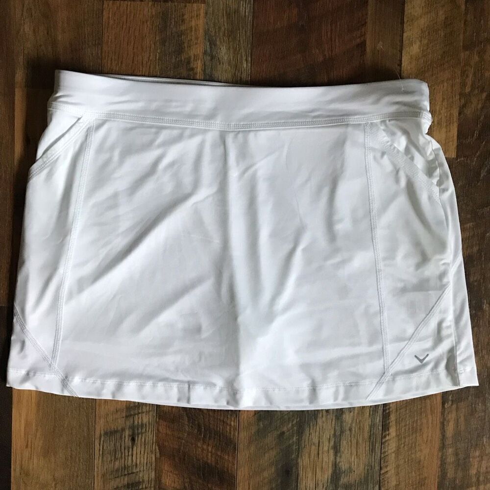 Callaway Golf skort skirt shorts tennis pickleball Size XL white New w/tags